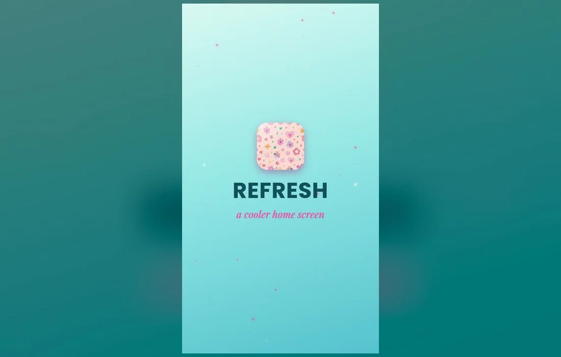 Wallpaper, clock and widgets that match