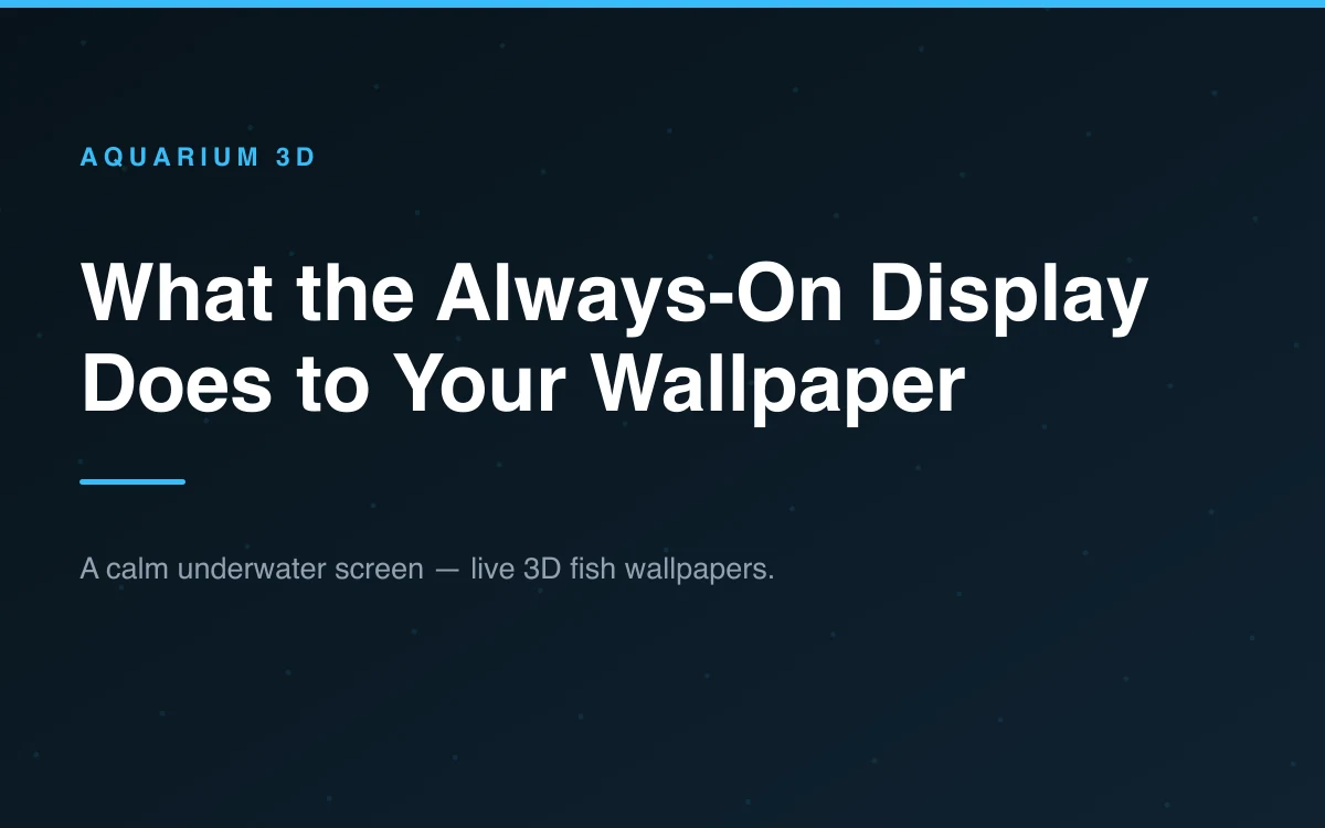 An iPhone showing a dimmed always-on lock screen on a desk