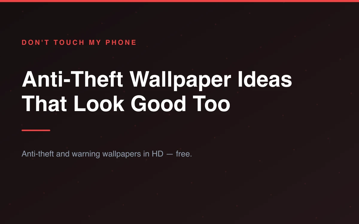 Three iPhone lock screens side by side showing a bold warning, a funny line and a minimal one-word design