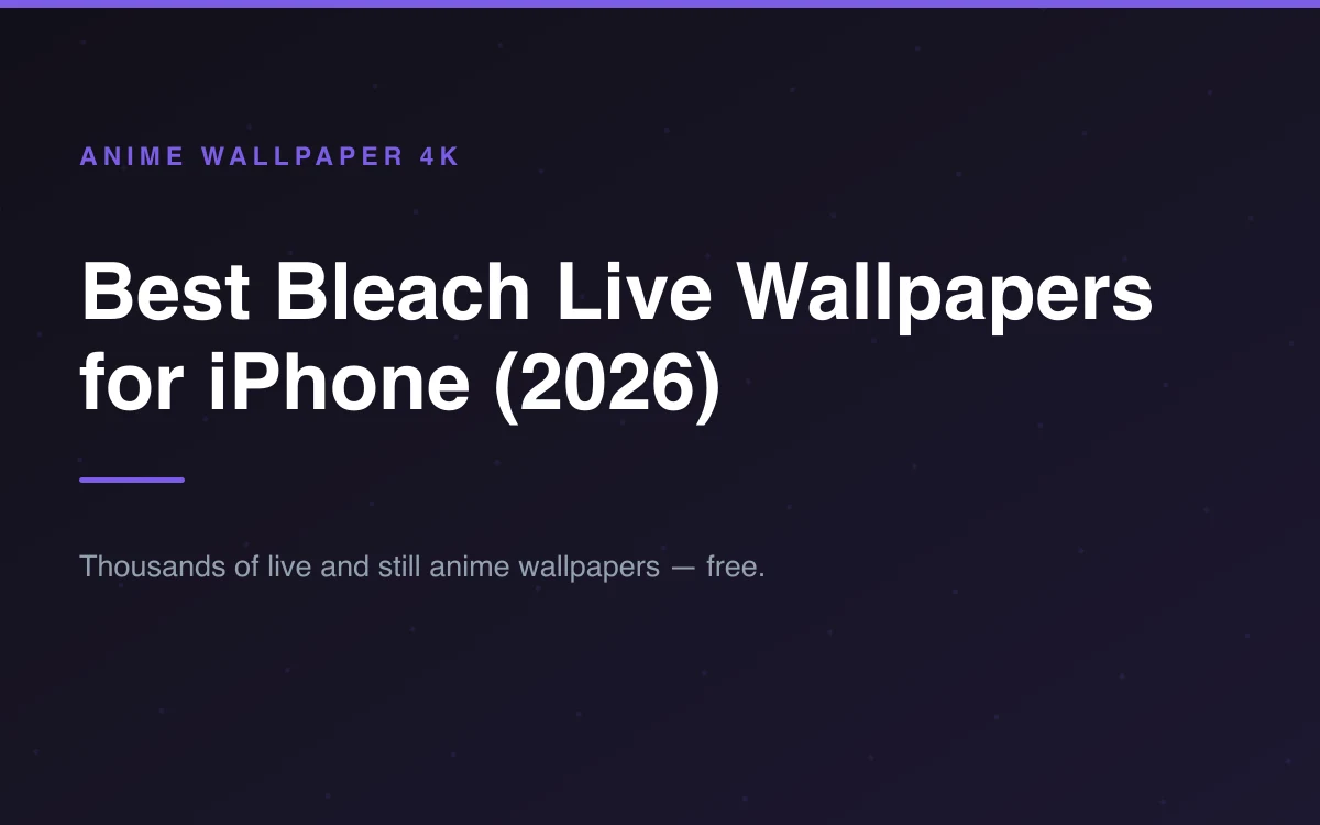 Bleach inspired artwork in black and orange displayed as an iPhone lock screen wallpaper