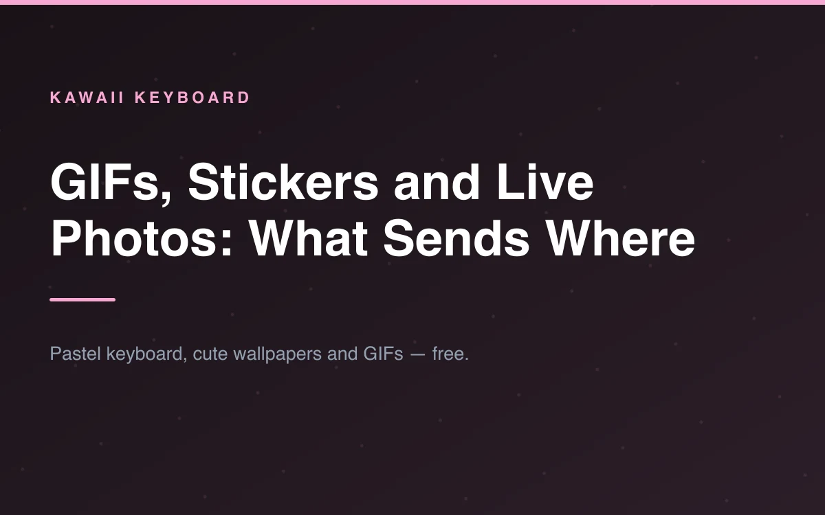 A message thread with stickers placed over a photo