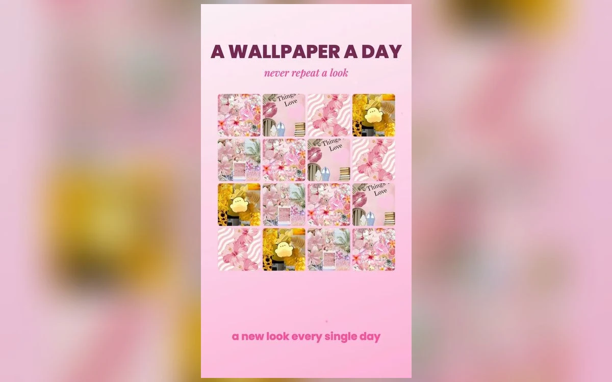 Two iPhones side by side showing a summer wallpaper and an autumn wallpaper