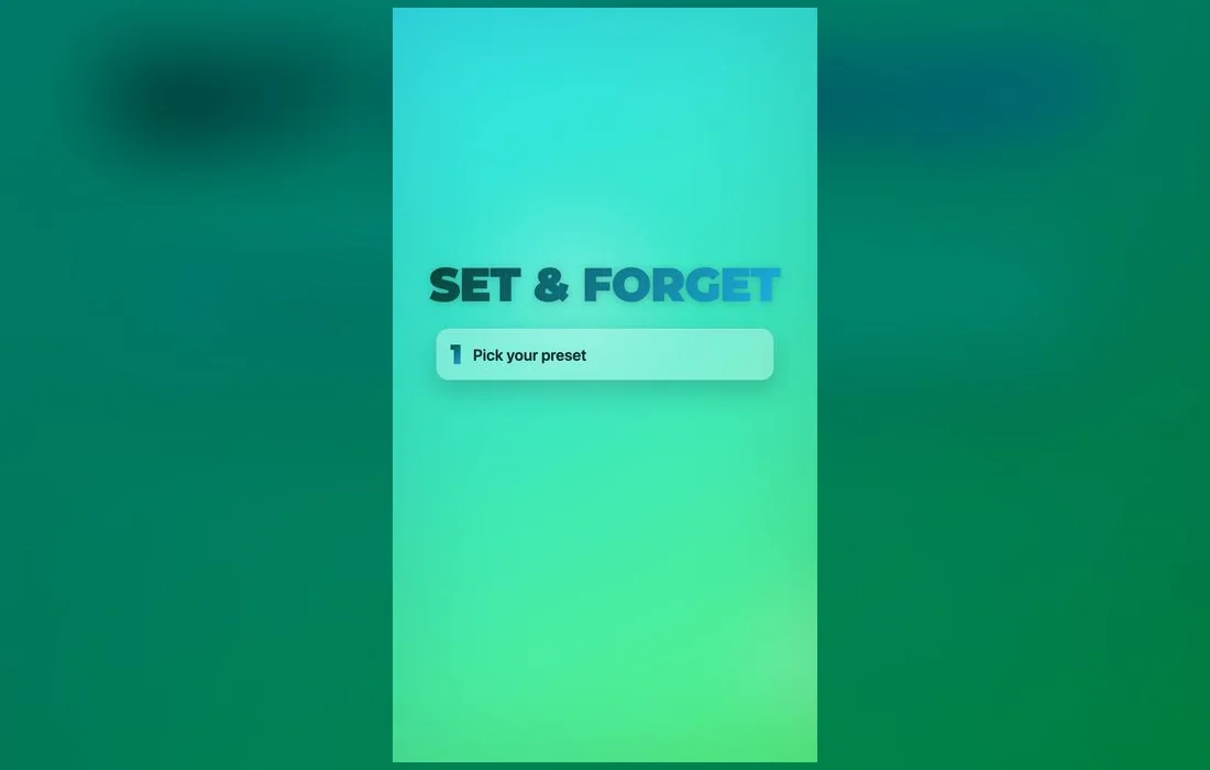 Set your level once and save it