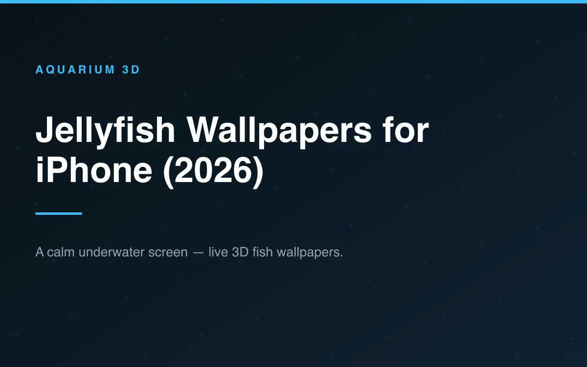A jellyfish wallpaper shown on an iPhone lock screen