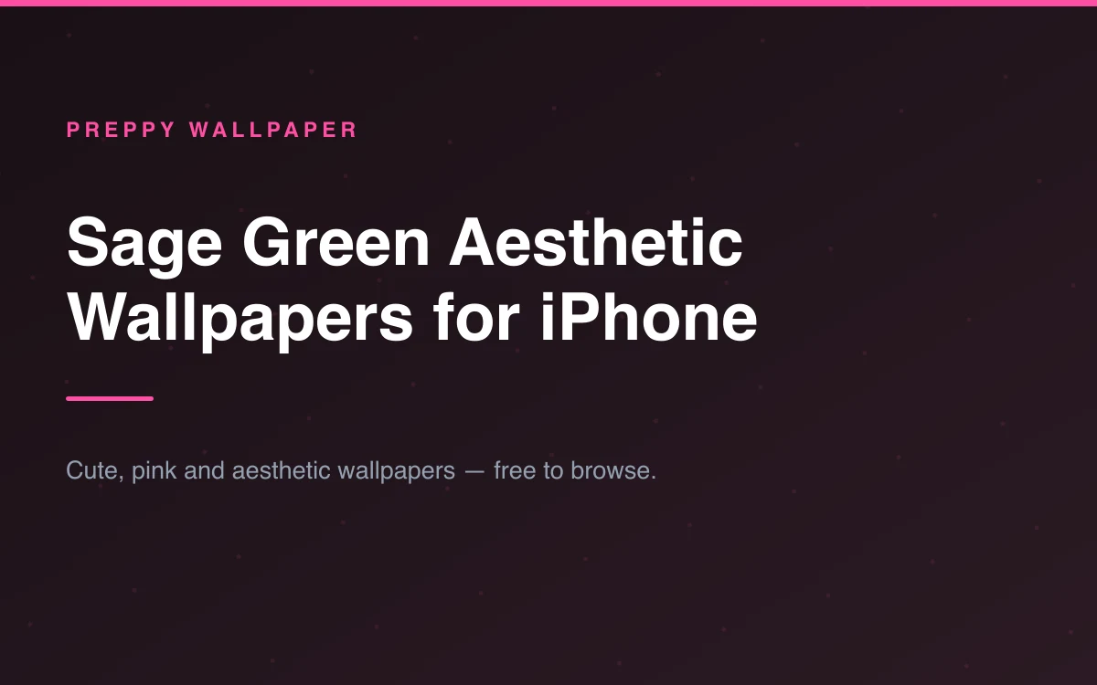 A sage green textured wallpaper on an iPhone lock screen